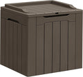 Greesum 31 Gallon Resin Deck Box All Weather Outdoor Storage Boxes for Patio Furniture Set,Outdoor Toys,Garden Tools,Brown by BuynowfromGreesum