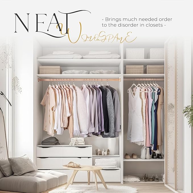 HOUSE DAY Premium Velvet Clothes Hangers Non-Slip Flocked Felt Hangers Heavy - Image 9