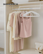 SONGMICS Velvet Hangers 50 Pack, Non-Slip Clothes Hangers, 17 x 8.3 Inches - Image 2