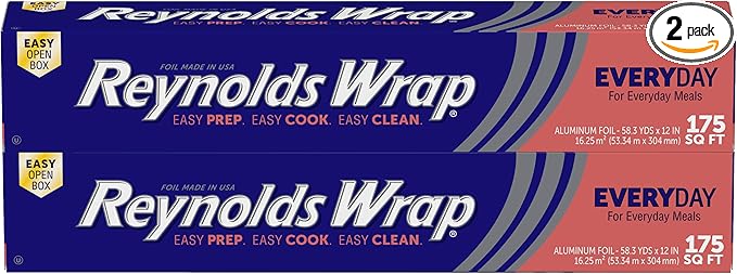 Reynolds Wrap Aluminum Foil Pack, Aluminum Foil Roll Double Pack, Easily by ReynoldsConsumerProducts