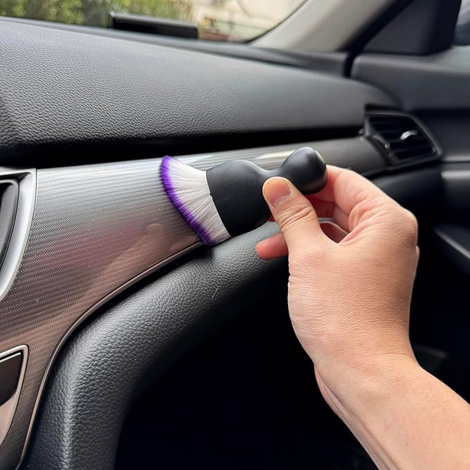 Car Detailing Brush, Soft Bristle Cleaning Brush, Scratch-Free Auto Duster Tool - Image 5