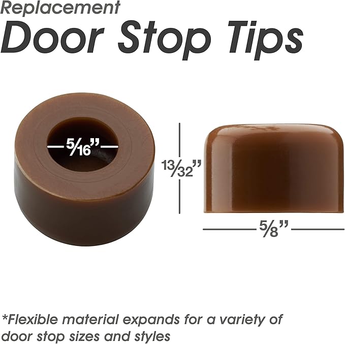 Premium Rubber Door Stop Stud Replacement Tips – Doorstopper Bumpers, Springe - Image 2