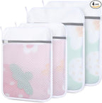 4 PCS Durable Honeycomb Mesh Laundry Bags by Dntorx