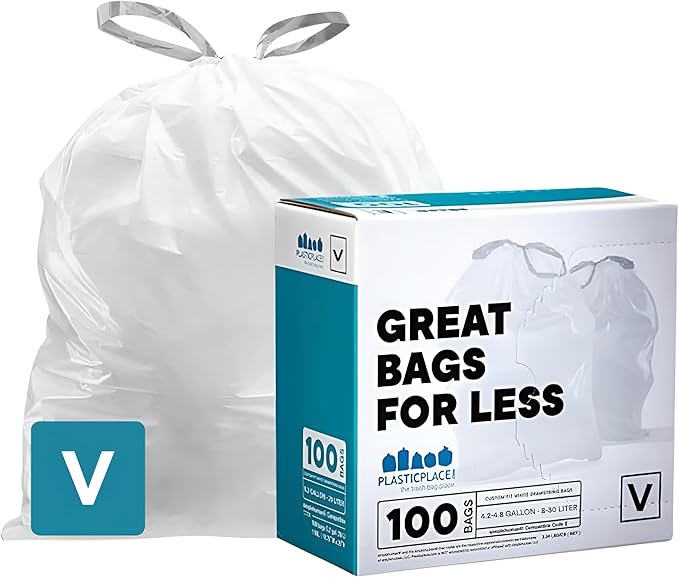 Plasticplace Custom Fit Trash Bags, Compatible by Plasticplace