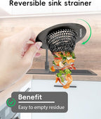 TRAPMATE Sink Drain Strainer, Reversible Chain Mesh Kitchen Sink Drain Strainer - Image 2
