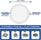 Disposable Hair Catcher Shower Drain Mesh Stickers, 35 Pack - Image 2