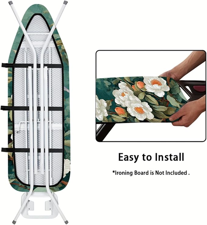 Nuxovilar Hummingbird & Peony Ironing Board Cover, 15 * 54inch, Fit Most - Image 5