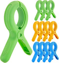 12 Pcs Beach Towel Clips for Beach Chairs, Heavy Duty Clothespins Towel Holder by Minyaluck
