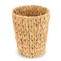 Wicker Waste Basket, Handwoven Water Hyacinth Trash Can Small Bathroom Trash by WLLHYF