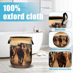 Running Horse Laundry Basket, Laundry Hamper Collapsible Oxford Cloth - Image 4