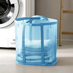 Mesh Bag with Handles, Collapsible Laundry Basket, Foldable Laundry Bag by HGZBS