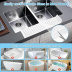 Silicone Sink Edge Protectors 4" x 24", Upgrade Kitchen Sink Splash Guards - Image 3