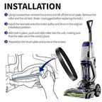 Replacement Belts for Bissell 2910, 2190W PowerForce TurboClean PowerBrush Pet - Image 5