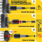 Holikme 7Pack Drill Brush Attachment Set-Car Interior Detailing Kit，Power - Image 6
