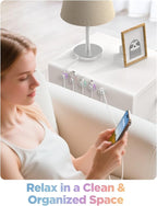 Cable Clips, 8 Pack Cord Holder Cord Organizer Spring Cord Clips Phone Charger - Image 9