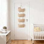 Dahey Over The Door Hanging Basket 4-Tier Woven Boho Wall Mounted Storage - Image 4
