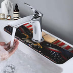 Classic American Old Flag Kitchen sink faucet pad, strong water absorption - Image 7