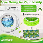 3 Pack Reusable Microfiber Mop Pads - Image 4