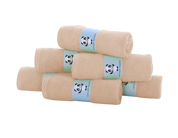 HIPHOP PANDA Baby Washcloths, Rayon Made from Bamboo - Image 4