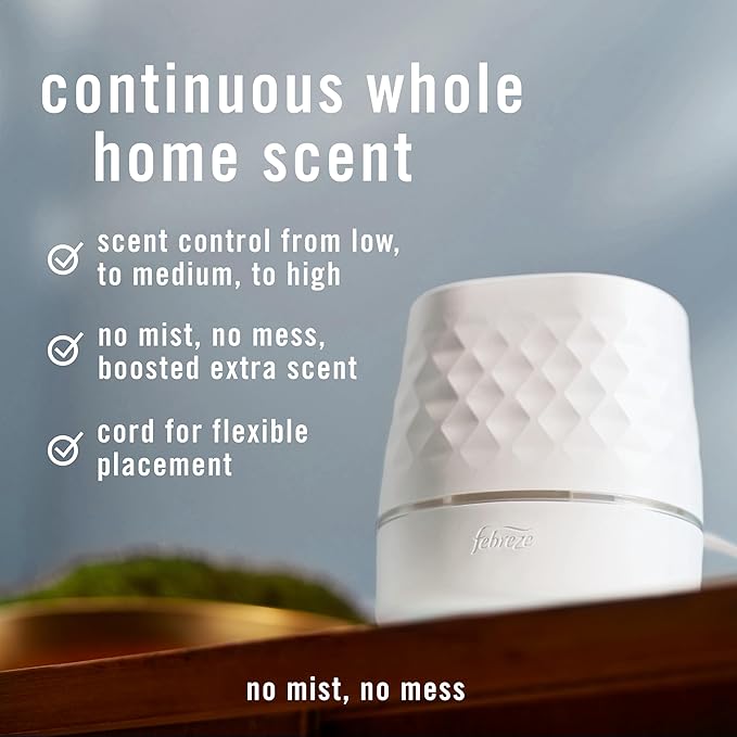 Febreze Plug Scent Booster Starter Kit, Oil Diffuser, Air Freshener Plug in - Image 3