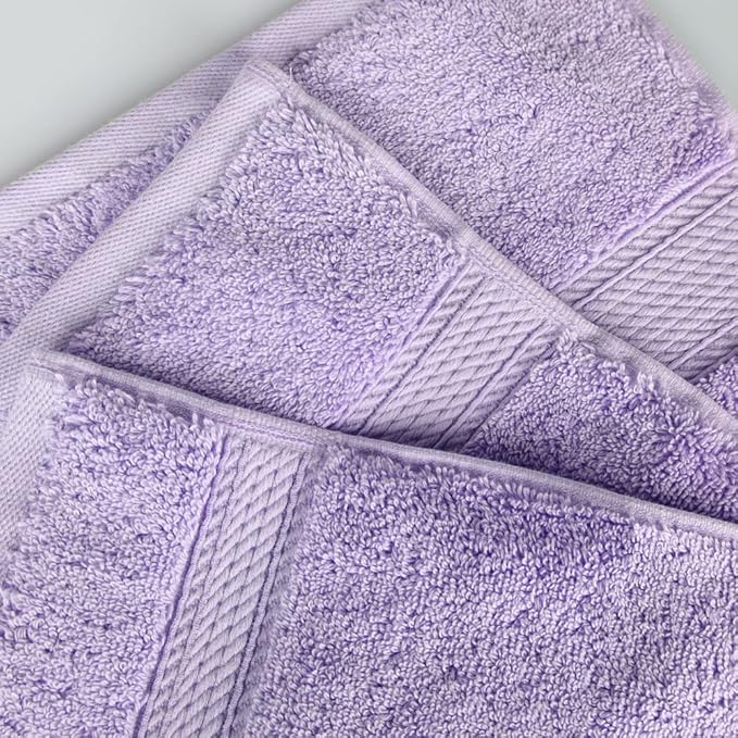 SUPERIOR Egyptian Cotton Pile 3 Piece Towel Set, Includes 1 Bath, 1 Hand - Image 5