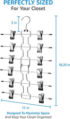 ZOBER 3-Pack 6-Tier Skirt Hangers - Image 2