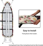 Flower Heavy Duty Ironing Board Cover and Pad Stretch Thick Padding Scorch & - Image 4