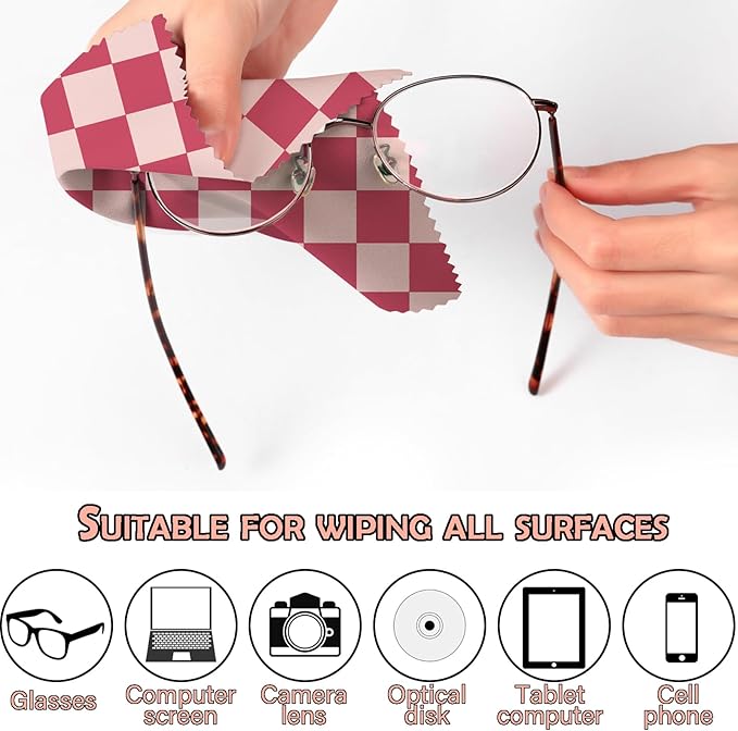 6 PCS Glasses Cleaning Cloth Eyeglass Cleaning Cloth Lens Eyeglasses Microfiber - Image 3