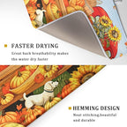 Autumn Pumpkin Red Truck Dish Drying Mat - Image 3