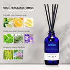 Citrus Scented Reed Diffuser, Lime & Lemon Oil Reed Diffuser, Real Citrus! - Image 3