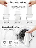 Microfiber Cleaning Cloths Roll, 225 Pack Tear Away Microfiber Towels Roll - Image 7