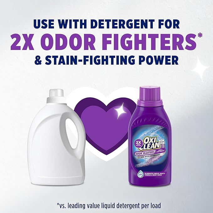 OxiClean Odor Blasters Odor and Stain Remover Liquid Laundry Additive, - Image 5
