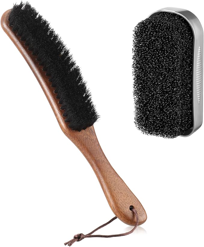 Patelai 2 Pcs Horsehair Felt Hat Brush Kit Lint Brush by Patelai
