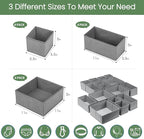 Criusia Drawer Organizer Clothes, 16 Pack Underwear Drawer Organizers, Foldable - Image 3