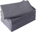 Microfiber Glass Cleaning Cloth 8 Pack, 16 Inch X 12 Inch, Lint Free Quickly by Vnoss