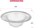 HIC Kitchen Mesh Sink Strainer, 18/8 Stainless Steel, 4.5-Inches - Image 6
