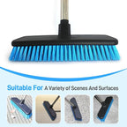 Deck Brush with Retractable Long Handled Floor, Floor Scrub Brushes, Heavy-Duty - Image 5