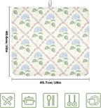 Hydrangea Floral Dish Drying Mat - Image 2