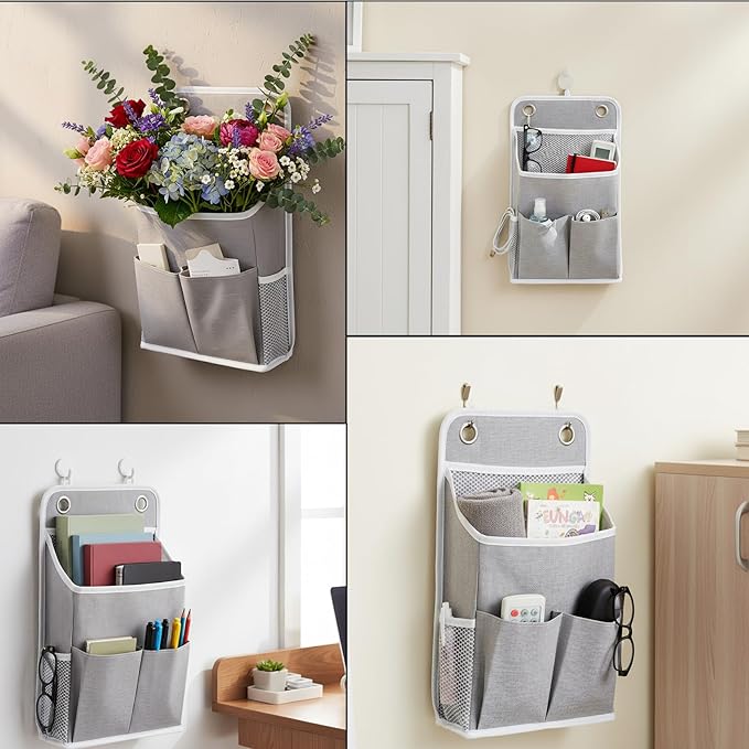 Hanging Organizer with Pockets, Wall Hanging Baskets - Image 4