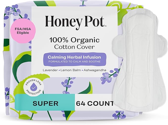 Honey Pot - Calming Herbal Super Sanitary Pads by TheHoneyPotCompany