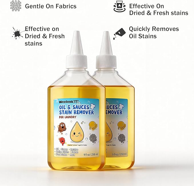Instant Oil Stain Remover For Fabric – Effectively Eliminates Food Grease - Image 4