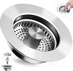 3 in 1 Kitchen Sink Drain Strainer, Universal Pop Up Stopper by Unknown