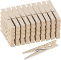 50Pcs Wooden Clothespins, 2.9 inch Clothes Pins by Tecbeauty