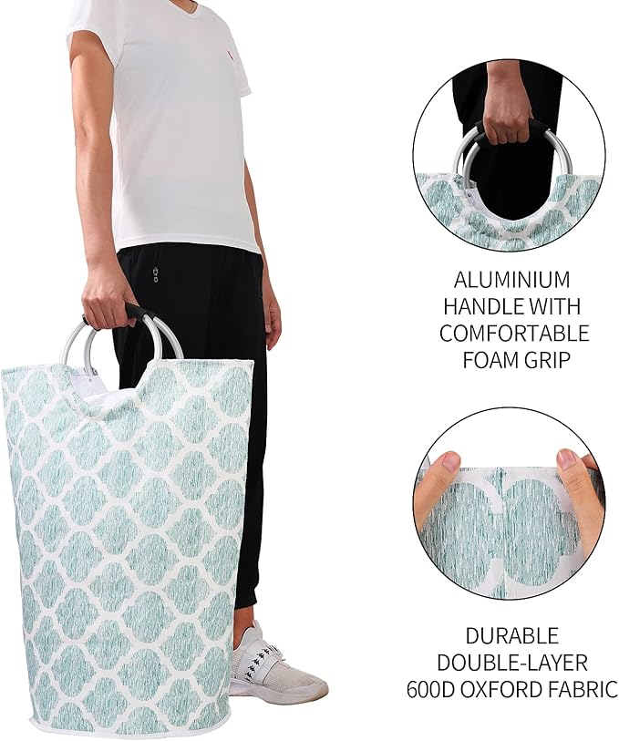 Dalykate Extra Large Laundry Basket 115L Collapsible Oxford Fabric Laundry - Image 4