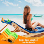 8 Pcs Beach Towel Clips for Beach Chairs, Towel Holder for Beach Chair Pool - Image 2