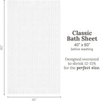 GILDEN TREE Waffle Bath Sheet Large Bath Towels Quick Dry Thin Body Towels - Image 8
