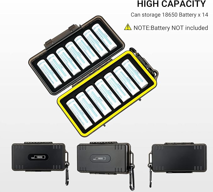 JJC 14 Slots 18650 Battery Case - Image 7