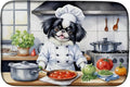 Caroline's Treasures DAC6271DDM Japanese Chin The Chef Dish Drying Mat by CarolinesTreasures