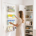 Delamu Over The Door Pantry Organizer, 5-Tier Pantry Door Organizers and Storage - Image 8