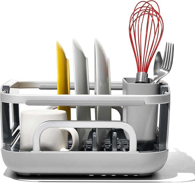 OXO Good Grips Extendable Over-The-Sink Aluminum Drying Dish Rack - Image 9